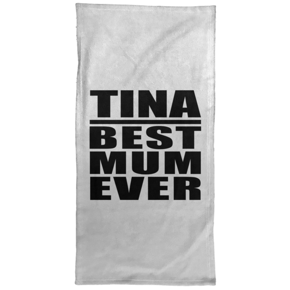 Tina Best Mum Ever - Hand Towel