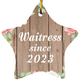 Waitress Since 2023 - Star Ornament B