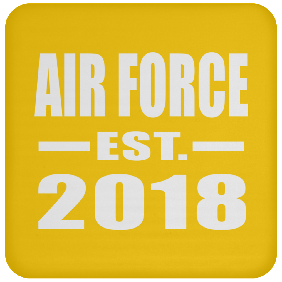 Air Force Established EST. 2018 - Drink Coaster