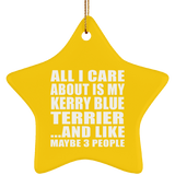All I Care About Is My Kerry Blue Terrier - Star Ornament