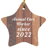 Animal Care Worker Since 2022 - Star Ornament E