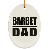 Barbet Dad - Oval Ornament