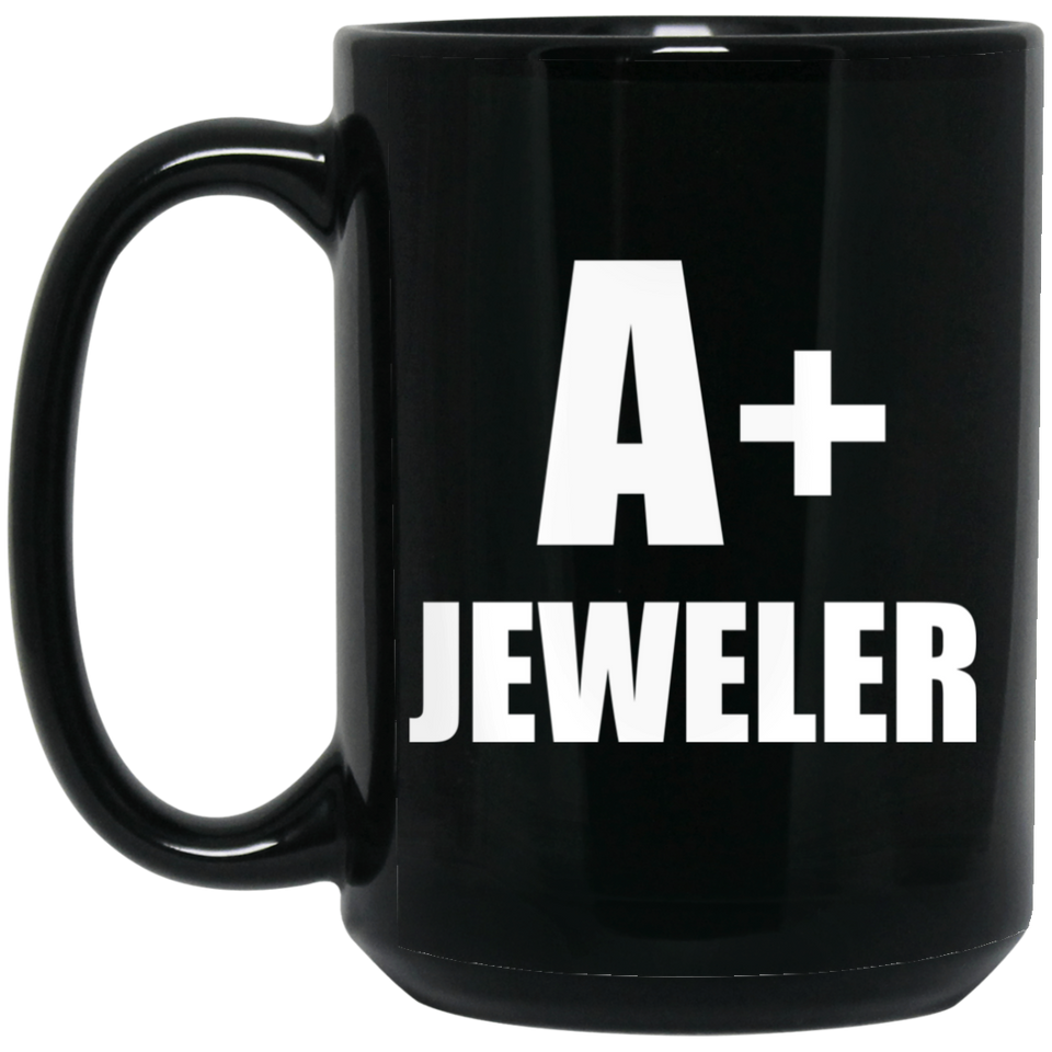 A+ Jeweler - 15oz Coffee Mug Black