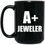 A+ Jeweler - 15oz Coffee Mug Black