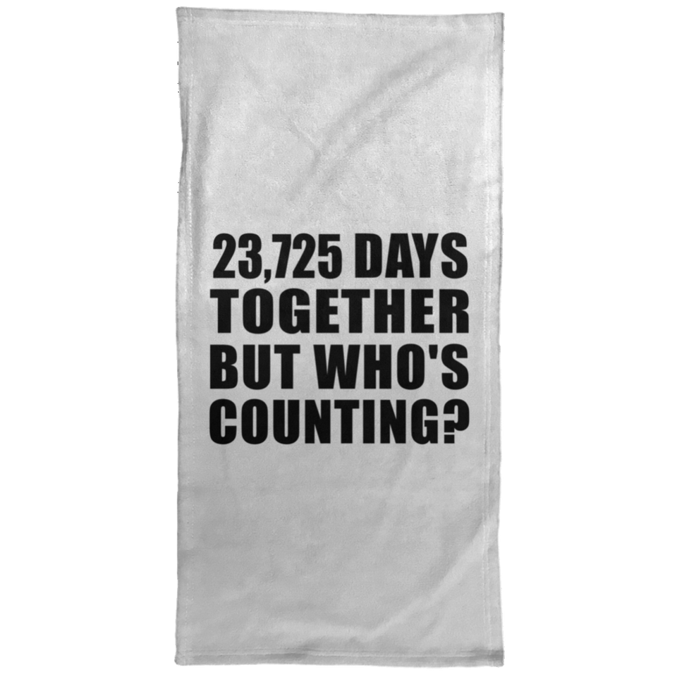 65th Anniversary 23,725 Days Together But Who's Counting - Hand Towel
