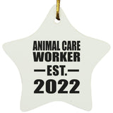 Animal Care Worker Established EST. 2022 - Star Ornament