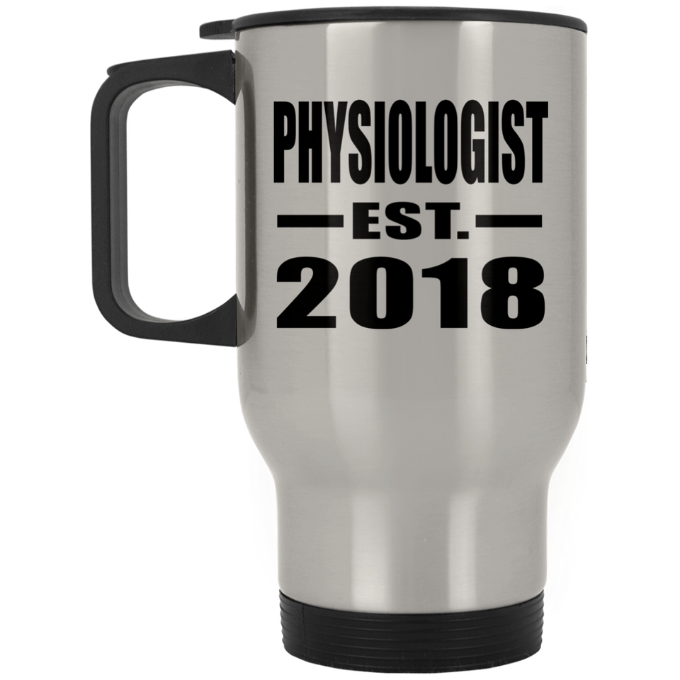 Physiologist Established EST. 2018 - Silver Travel Mug