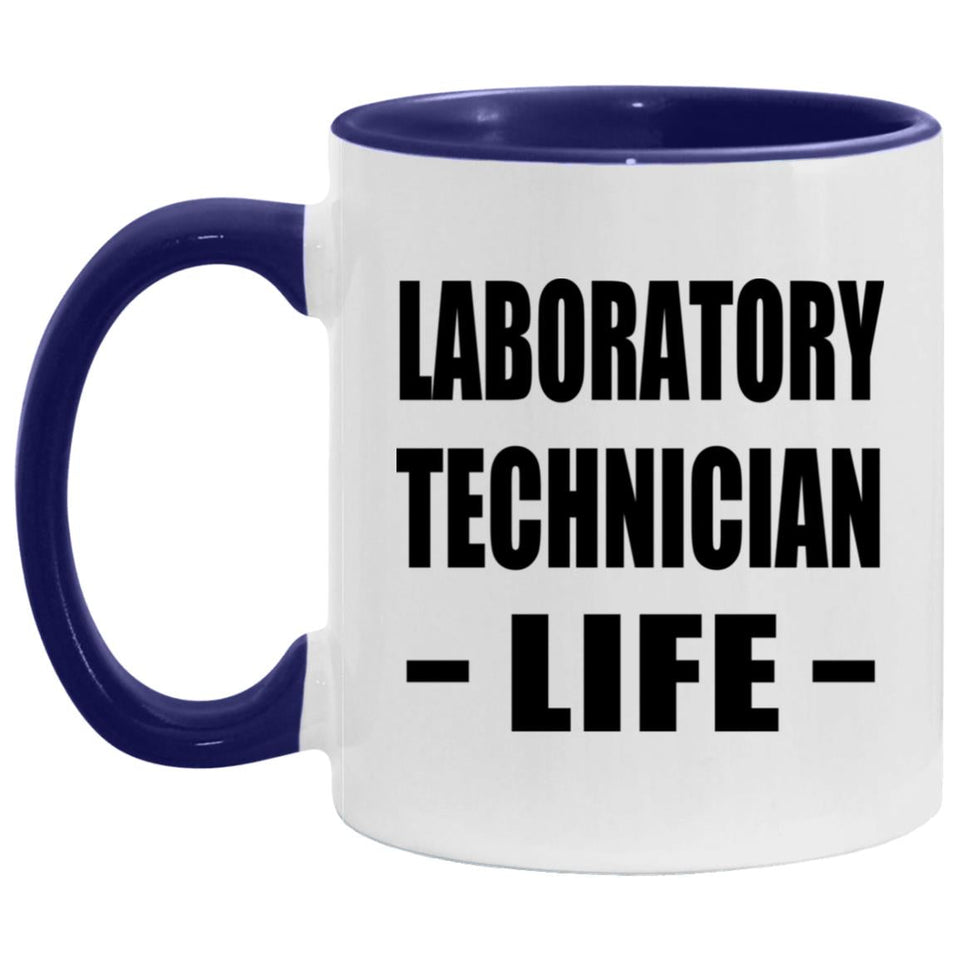 Laboratory Technician Life - 11oz Accent Mug Purple