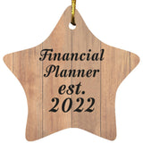 Financial Planner Established Est. 2022 - Star Ornament C