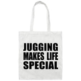 Jugging Makes Life Special - Tote Bag White