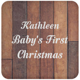 Kathleen Baby's First Christmas - Drink Coaster E