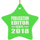 Publication Editor Established EST. 2018 - Star Ornament