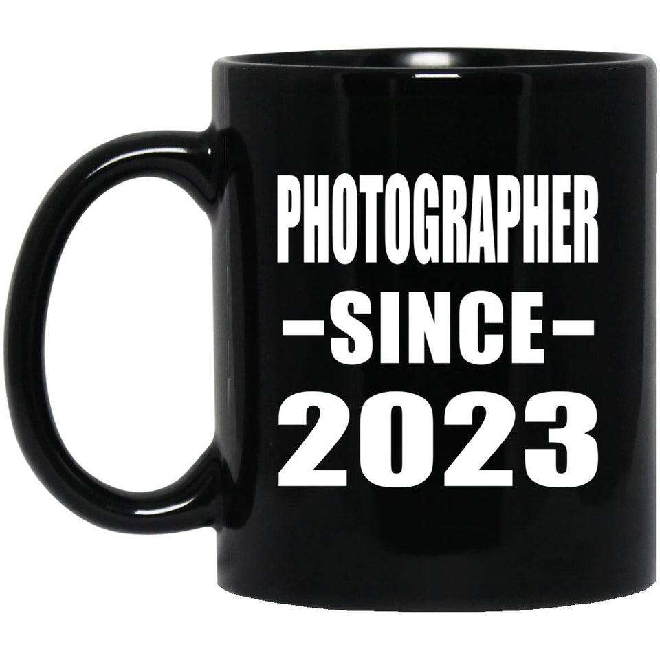 Photographer Since 2023 - 11oz Coffee Mug Black