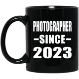 Photographer Since 2023 - 11oz Coffee Mug Black