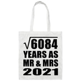 78th Anniversary Square Root of 6084 Years As Mr & Mrs 2021 - Tote Bag White