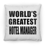 World's Greatest Hotel Manager - Throw Pillow
