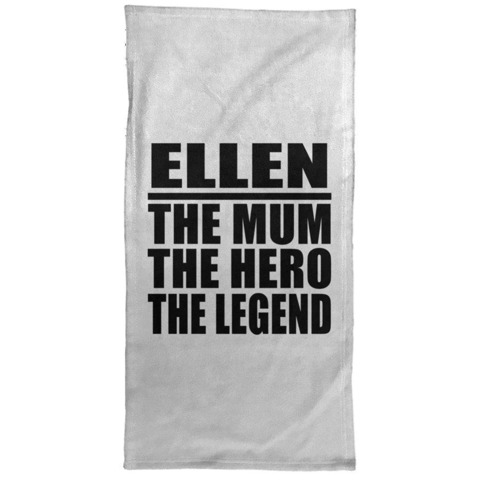 Ellen The Mum The Hero The Legend - Hand Towel