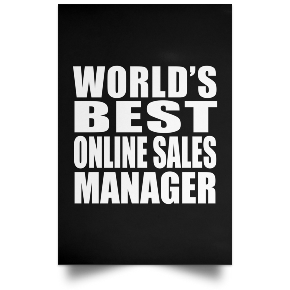 World's Best Online Sales Manager - Poster Portrait