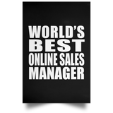 World's Best Online Sales Manager - Poster Portrait