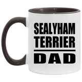 Sealyham Terrier Dad - 11oz Accent Mug Black