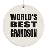 World's Best Grandson - Circle Ornament