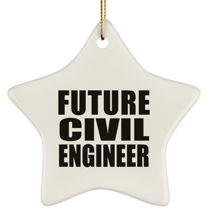 Future Civil Engineer - Star Ornament