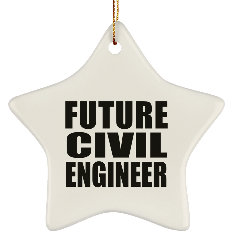 Future Civil Engineer - Star Ornament
