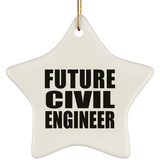 Future Civil Engineer - Star Ornament