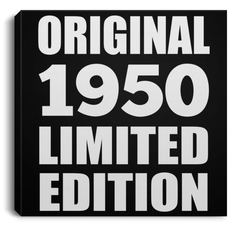74th Birthday Original 1950 Limited Edition - Canvas Square
