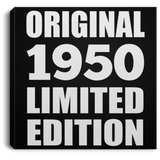 74th Birthday Original 1950 Limited Edition - Canvas Square