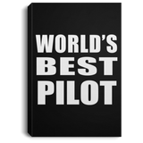 World's Best Pilot - Canvas Portrait