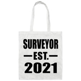 Surveyor Established EST. 2021 - Tote Bag White
