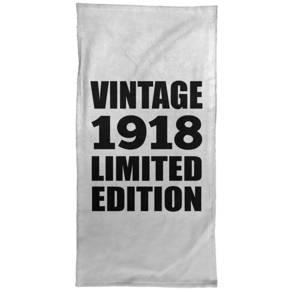 106th Birthday Vintage 1918 Limited Edition - Hand Towel