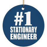 Number One #1 Stationary Engineer - Circle Ornament