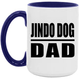Jindo Dog Dad - 15oz Accent Mug Purple