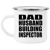 Dad Husband Building Inspector - 12oz Camping Mug