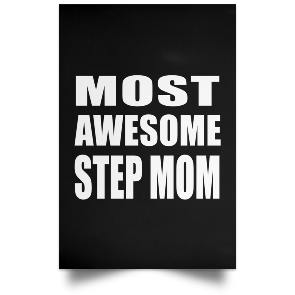 Most Awesome Step Mom - Poster Portrait