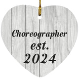 Choreographer Established Est. 2024 - Heart Ornament F