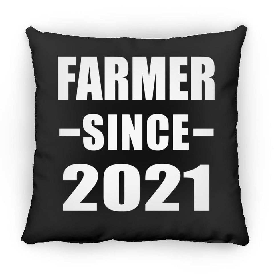 Farmer Since 2021 - Throw Pillow Black