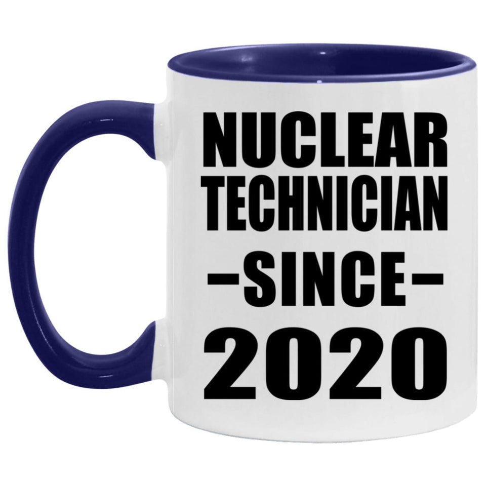 Nuclear Technician Since 2020 - 11oz Accent Mug Purple