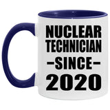 Nuclear Technician Since 2020 - 11oz Accent Mug Purple