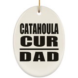 Catahoula Cur Dad - Oval Ornament