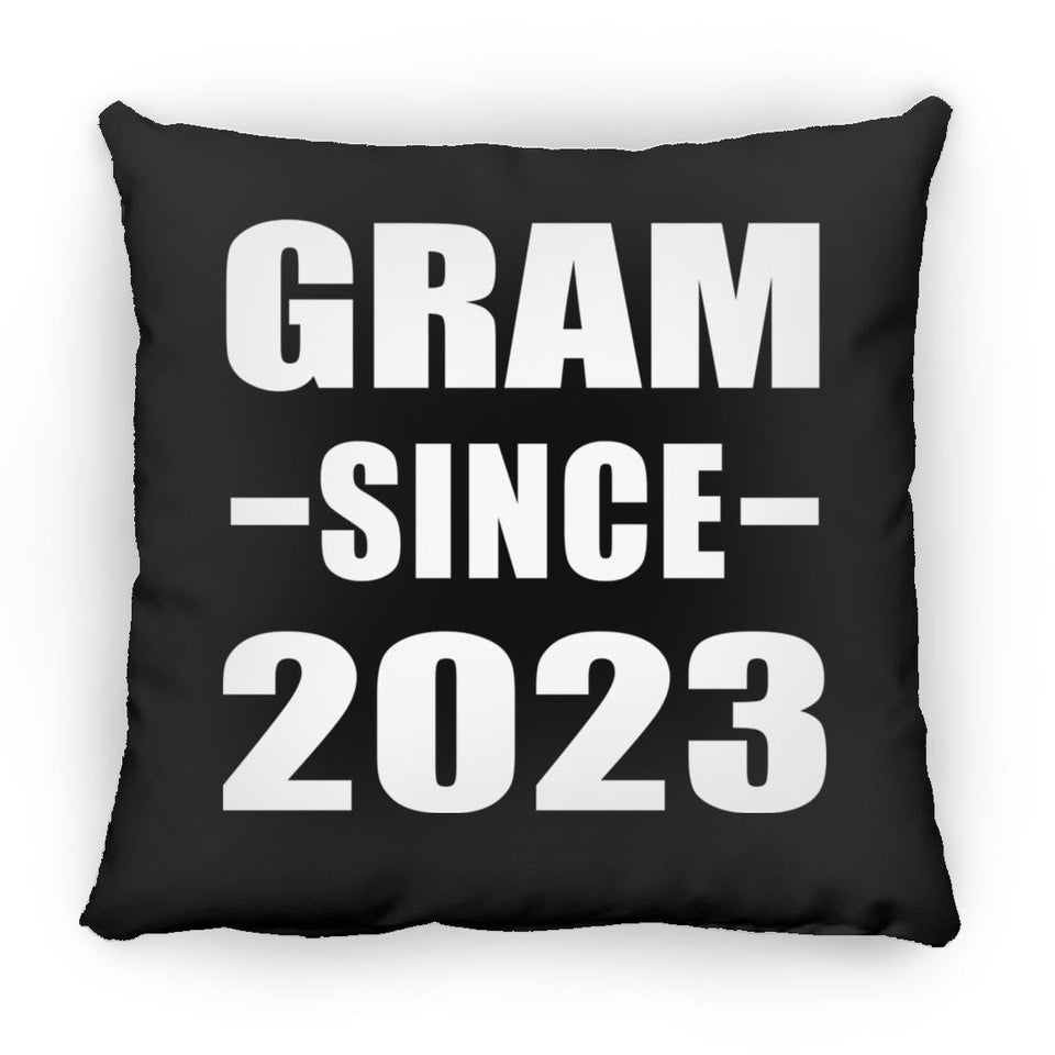 Gram Since 2023 - Throw Pillow Black