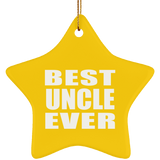 Best Uncle Ever - Star Ornament