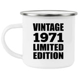53rd Birthday Vintage 1971 Limited Edition - 12oz Camping Mug