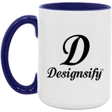 Designsify Logo - 15oz Accent Mug Purple