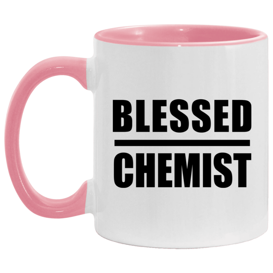Blessed Chemist - 11oz Accent Mug Pink