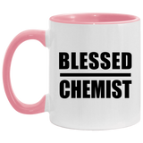 Blessed Chemist - 11oz Accent Mug Pink