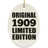 115th Birthday Original 1909 Limited Edition - Oval Ornament