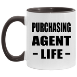 Purchasing Agent Life - 11oz Accent Mug Black